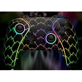 PC Controller Wireless, Gaming Controller PC mit Hall Joystick Trigger, Kein Drift und Dead Zones, PC Controller mit Programmierung Turbo, Bluetooth Gamepad Wireless kompatibel mit PC/Switch,Farbe