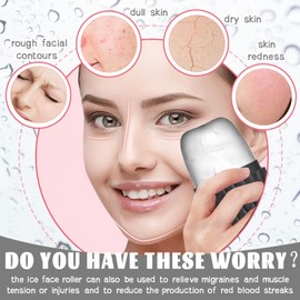 WishesMar Ice Roller for Face and Eyes Ice for Facial and Neck - Effectively Puffiness Relief, Self Skin Care, Sunburn Repair Massage Cube Skincare Beauty Tool for Shrink Pores