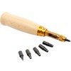 Bestgle Adjustable Screw Hole Punch Bookbinding Tool, Automatic Leather Hole