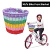 Children Bike Front Basket Bicycle Hanging Basket Bicycle PP Rattan
