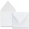 "NEUSER PAPIER" 100 square envelopes Color: White Format: 16.5 x
