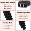 Mechones de cabello humano virgen brasileño 100% sin procesar, 16