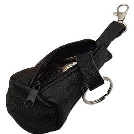 GENUINE LEATHER KEY CASE BLACK MADE IN EU