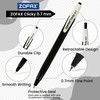 ZOFAX Clicky Retractable Ballpoint Pens, BLACK, Fine Point (0.7mm), Pack