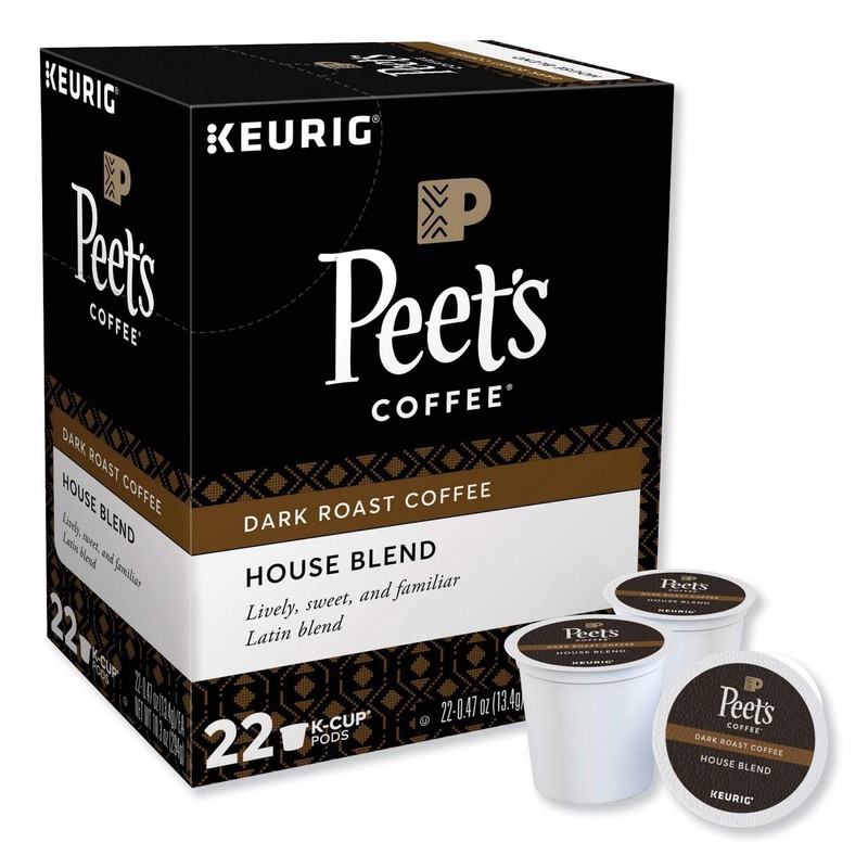 Peet's Coffee & Tea House Blend K-Cup Pack for Keurig
