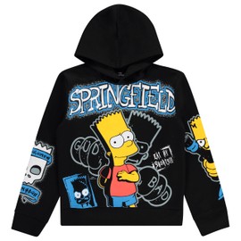 Boys Bart Simpson Hoodie and Jogger Sweatpants Clothing Set- Little and Big Boys Sizes 4-20