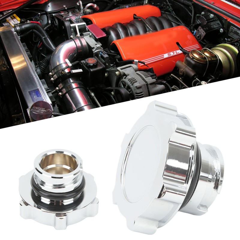 Oil Cap Aluminium Alloy Polished Oil Inlet Cover Cap Replacement