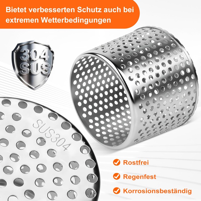 KOVSGQ Gutter Leaf Protection Rain Gutters Leaf Protection Downpipe Filter