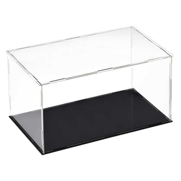 sourcing map Acrylic Clear Display Case Box Dustproof Protection Showcase