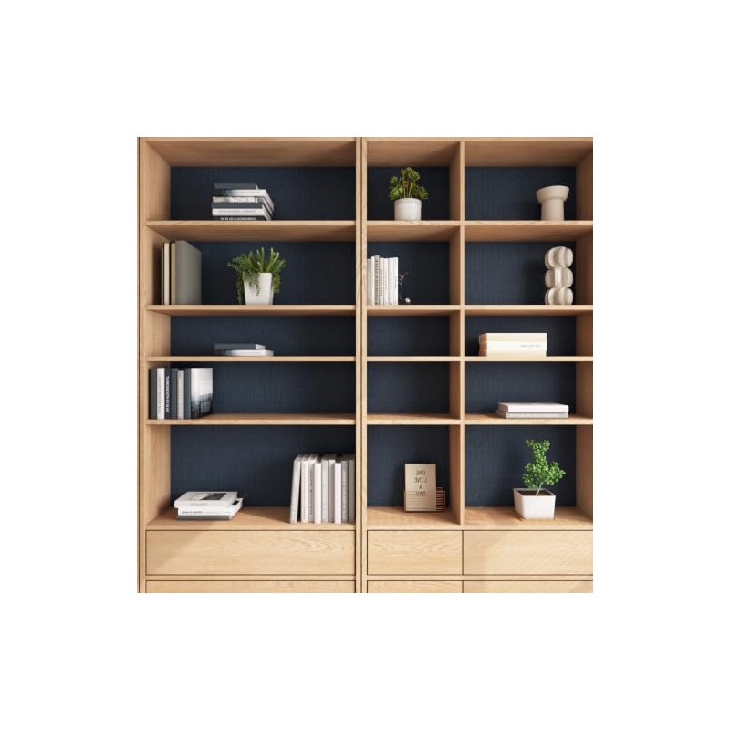YENHOME - Papel pintado de zacate azul oscuro para despegar
