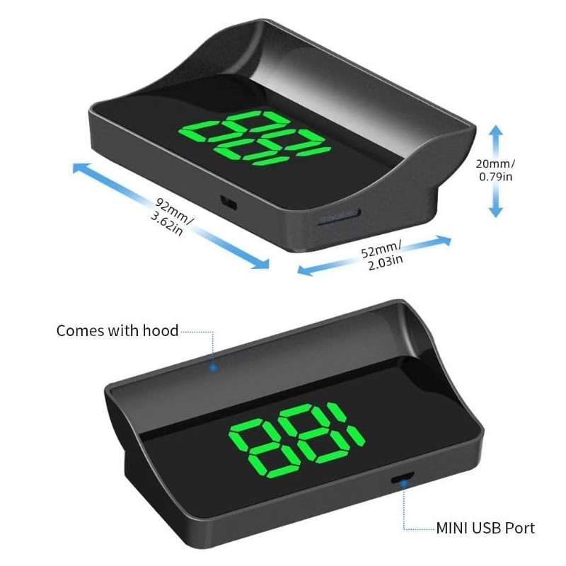 Auto Digital HUD Head Up Display Proyector de Parabrisas KM/H