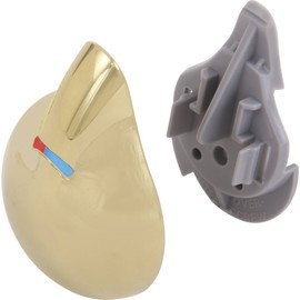 Delta Faucet RP28595PB Single Metal Lever Handle for Temperature Knob and Cover, Polished Brass