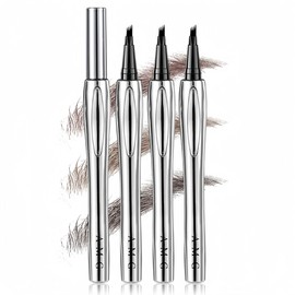 [TIKTOK Popular Eyebrow] New Sensation Natural Four Prong Eyebrow Pencil | Extra Fine Eyebrow Pencil | Long Lasting Waterproof and Sweat Proof | Never Falling Eyebrow Pencil (1# Honey Brown)
