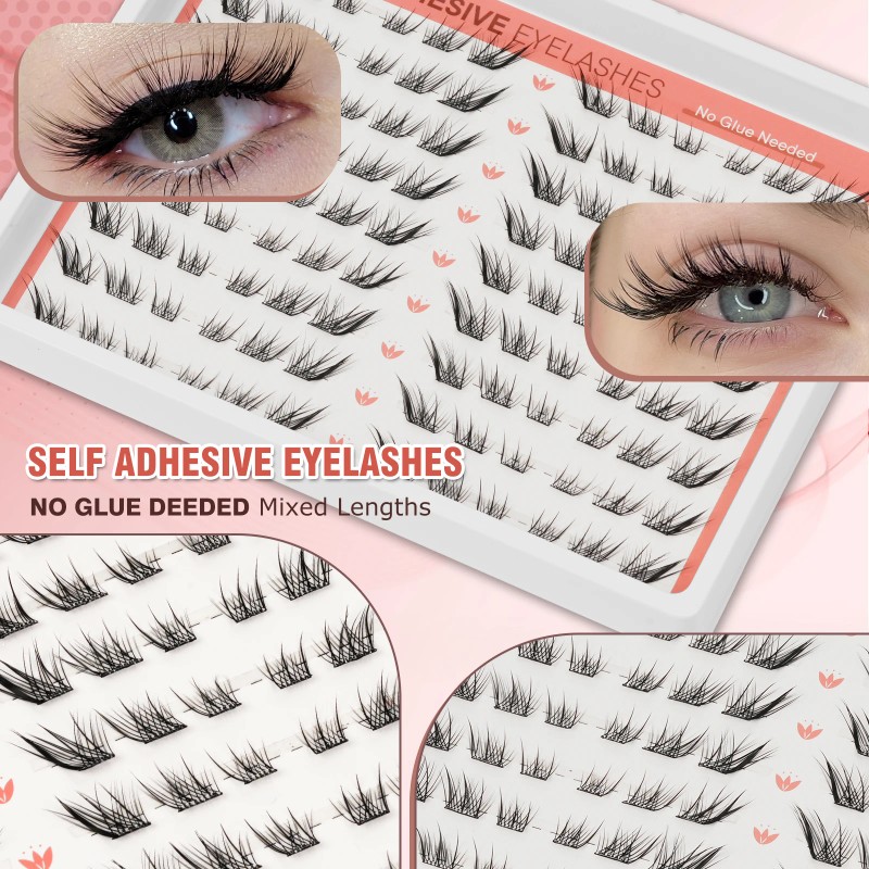 USA Ready to Ship 108pcs Fox Eyes Self Adhesive Lash