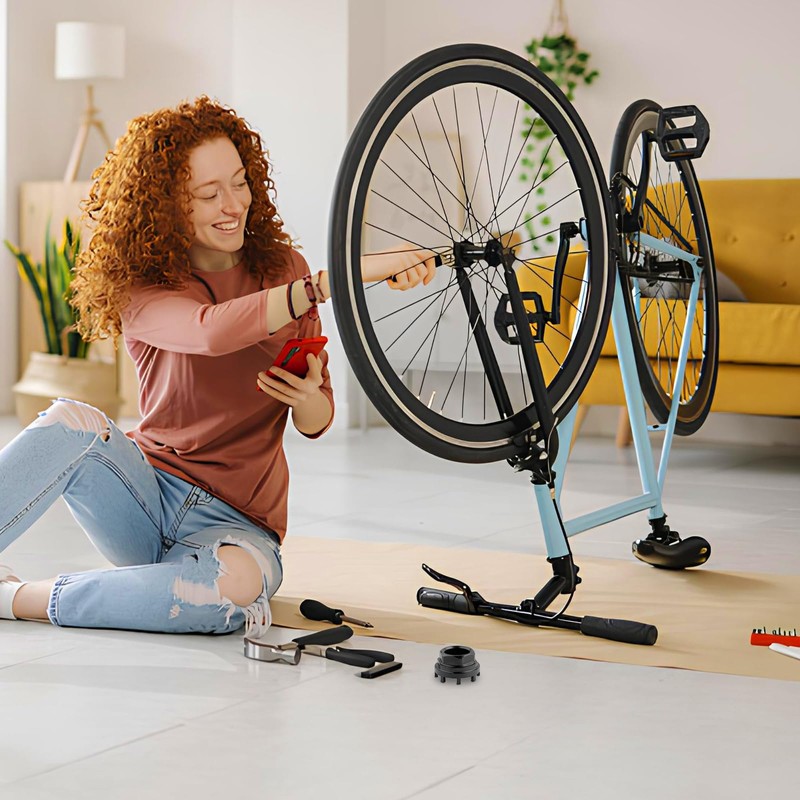 Riceel Bicycle Bottom Bracket Tool, 8 Teeth Locking Ring Compatible,