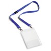 Durable Event Name Badge A6 with Black Lanyard, Pack of