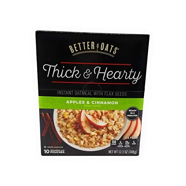 Better Oats Thick & Hearty, Apples & Cinnamon, 12.3 oz