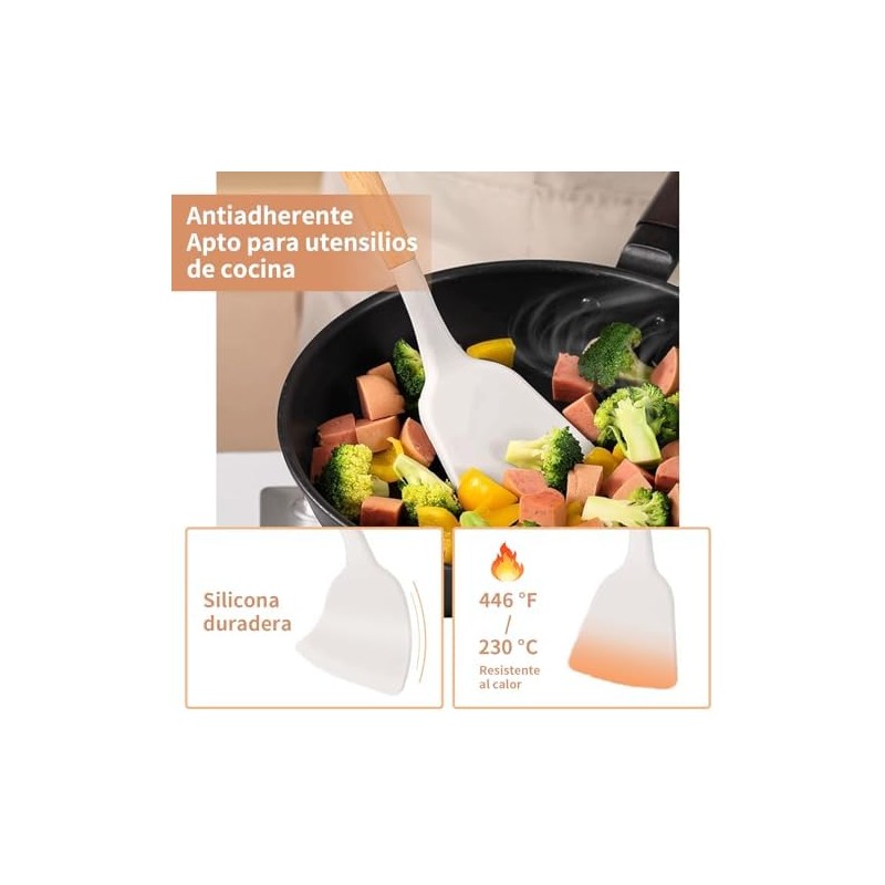 Juego de Utensilios de Cocina de Silicona Utensilios-Juego de 12