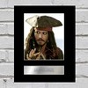 Johnny Depp Signed Mounted Photo Display Captain Jack Sparrow