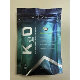 Aluva K2O Electrolytes 15 count Coconut Lime EXP 11/25 NEW and Sealed