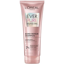 L’Oréal Paris Shampoo con tecnología Bonding Ever Pure Bond Fortalece tu pelo por dentro y por fuera para todo tipo de pelo teñido Sin Sulfatos, 200ml