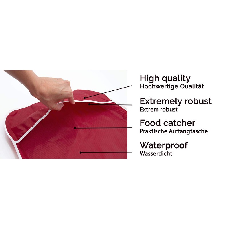 ZOLLNER Bib for Adults, 65 x 39 cm, Many Colours,