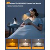 Glocusent Glocusent Leselampe Buch Klemme, Wiederaufladbare Buchlampe mit 10 LEDs,
