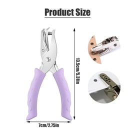 1PCS Single Hole Punch, Ticket Punch, Hole Pliers Puncher with Comfort Grip for Paper, Cardstock, Crafts, and Office Use