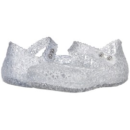 mini melissa Girl's Campana Papel BB (Toddler/Little Kid) Glitter Clear 9 Toddler M