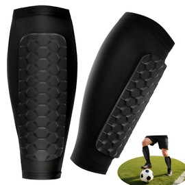Children's Football Shin Pads M - Breathable & Non-Slip Shockproof Shin Pads for Adolescent Football Players 50-65 kg, Effective Protection for Football, Basketball, Cycling & Hiking