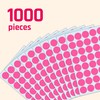 1000 Pieces, 1 inch - Pink Dot Stickers, Round Circle