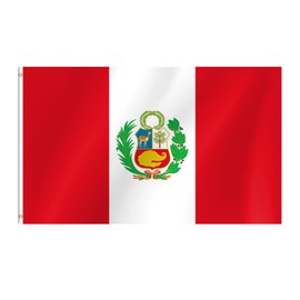 Peru Flag 3x5 Ft Peruvian Flag for Party Parades Sports Events Patriotic Holidays Outdoor Indoor Decorations