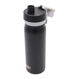 BUILT Cascade Double Wall Vacuum Insulated Stainless Steel Wide Mouth Water Bottle with Comfort Grip and Chug Lid and Carry Handle, 20 ounces