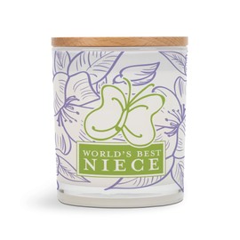 Elanze Designs World's Best Niece 11.5 Ounce Pure Soy Wax Jar Candle, White Tea Scent
