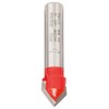 Bosch 2608629369 V-Grooving Cutter 12,7x10x8mm, Red/Silver