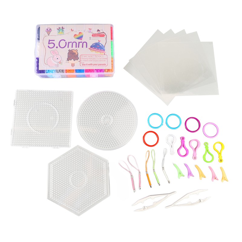 24 Color Fuse Beads Set 5mm Fuse Beading Kit with