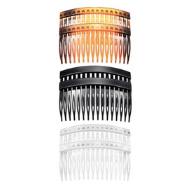 12er Pack Französische Haarkämme aus Kunststoff - Starke Haltekraft, 16 und 23 Zähne - Haarschmuck für Frauen und Mädchen