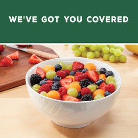 Glad 50% Plant Based Cling N Seal Plastic Wrap for Food, Airtight Seal, 200 Square Foot Roll (Pack of 1)