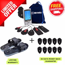NueMedics Tens Unit Muscle Stimulator Multi Modes Reflexology Shoes Electric Massager