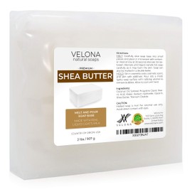 2 LB + 2 LB - Shea Butter - Melt and Pour Soap Base by Velona | SLS/SLES Free | Natural Bars for The Best Result for Soap-Making