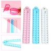 Transparent Folding Ruler, Straight Line Ruler, Math Drawing Ruler, Student