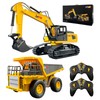 Remote Control Alloy Excavator and Truck, best gift for boys,