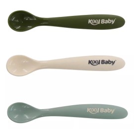 KoolBaby Juego De Cucharas Para Bebé De Silicón Kool Baby Mod. C5