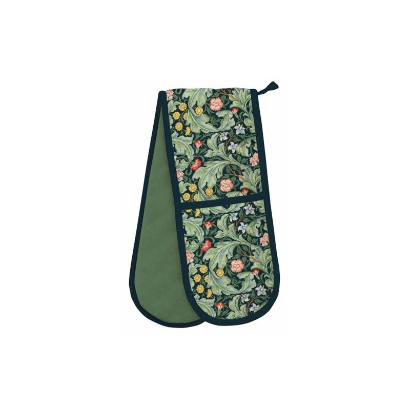 Double Oven Gloves - Organic Cotton - Artistic Leicester Wallpaper