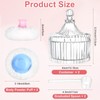 4 Pack Crystal Powder Puff And Container Set, Large Body