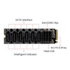 Oidnvay M.2MKEY PCI-E Riser Card M.2NVME to SATA3.0PCIE to SATA6Gpbsx6