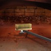 G.a HOMEFAVOR Pizza Oven Brush with Scraper, 46.5 inch Long
