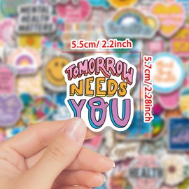 200 Pcs Mental Health Matters Stickers Bulk Pack - Therapist Office Decor, Positive Affirmation Stickers for Therapy, Psychology Awareness Gifts, Waterproof Motivational Decals