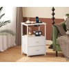 Casaottima White Nightstand Set of 2 with Charger Station —