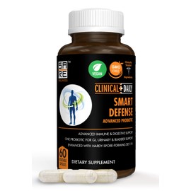 CLINICAL DAILY Smart Defense Mega Spore Probiotic. Bacillus Subtilis Spore Based Probiotics For Women and Men With Lactobacillus Plantarum Good Flora 